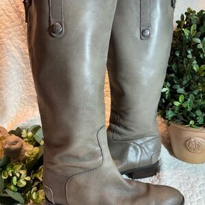 Sam Edelman Gray Leather Boots